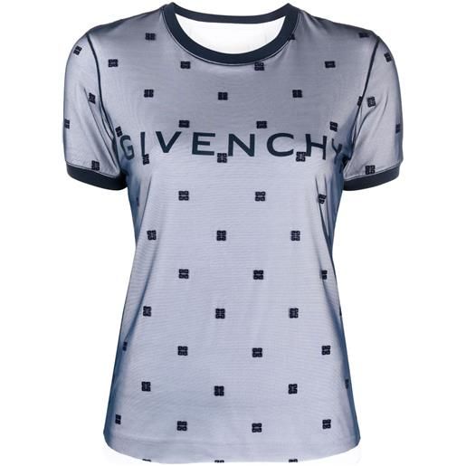 Givenchy t-shirt con motivo 4g - blu