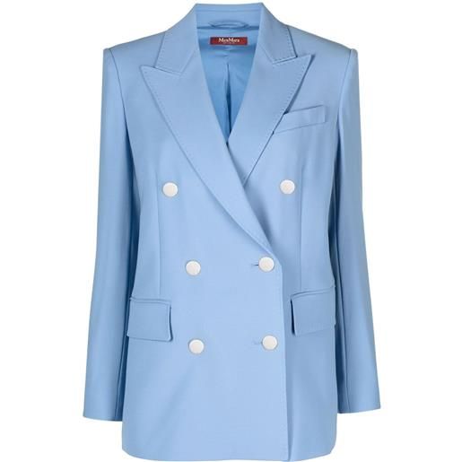 'S Max Mara tailleur con blazer doppiopetto - blu