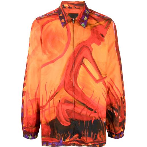 Givenchy graphic-print button-up shirt - rosso