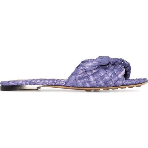 Bottega Veneta sandali con design intrecciato - viola