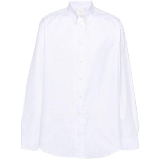 Givenchy camicia con motivo 4g - bianco
