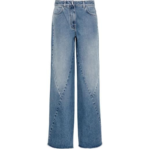 Givenchy jeans a gamba ampia - blu