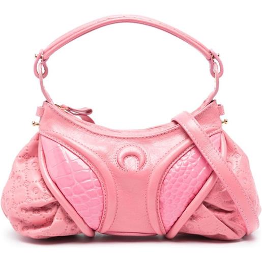 Marine Serre borsa tote futura mini - rosa