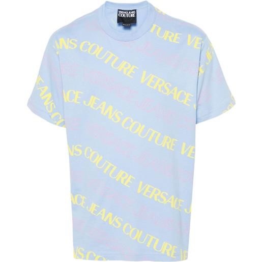 Versace Jeans Couture t-shirt con stampa - blu