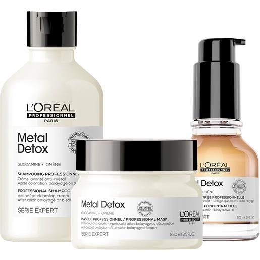 L'Oréal Professionnel l'oreal professionnel kit metal detox: shampoo + mask + oil