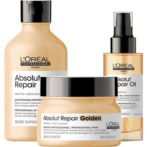 L'Oréal Professionnel kit absolut repair: shampoo + maschera + olio
