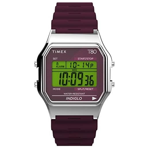 Timex orologio digitale al quarzo uomo con cinturino in plastica tw2v41300