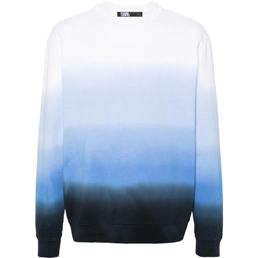 Karl Lagerfeld t-shirt con effetto sfumato - blu
