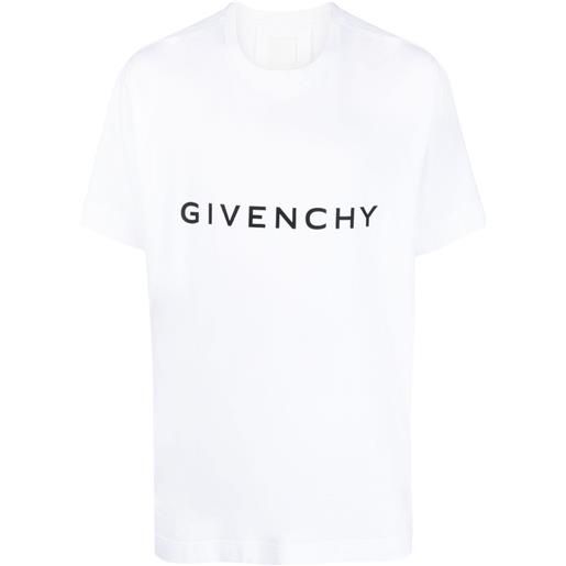 Givenchy t-shirt archetype con maniche a spalla bassa - bianco