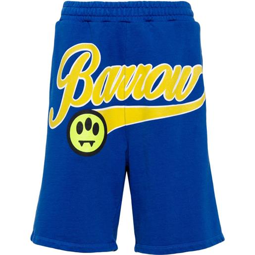 BARROW shorts con stampa - blu
