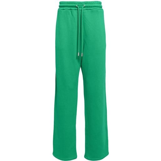 Off-White pantaloni sportivi con ricamo - verde