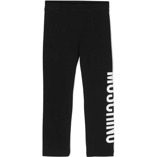 MOSCHINO KIDS legging in jersey logo print