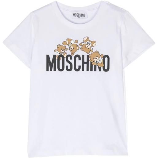 MOSCHINO KIDS t-shirt in jersey teddy logo