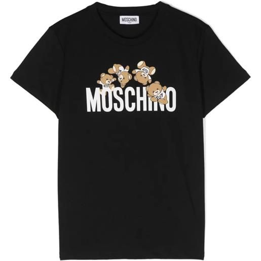 MOSCHINO KIDS t-shirt in jersey teddy logo