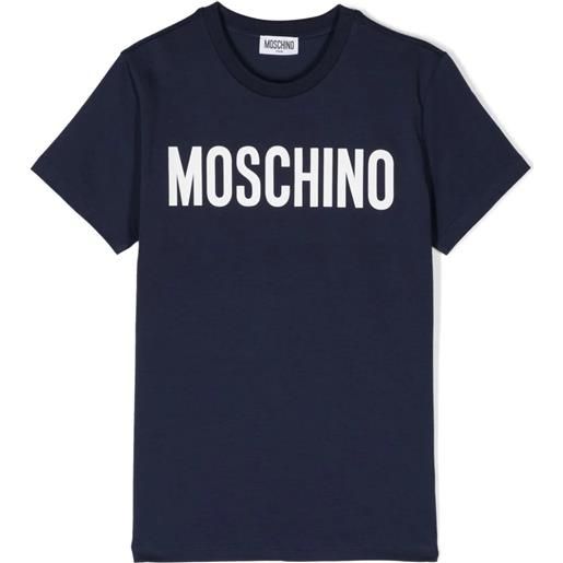 MOSCHINO KIDS t-shirt in jersey logo print