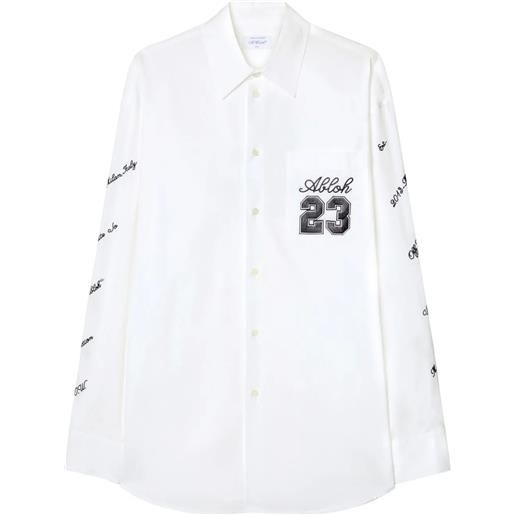 OFF-WHITE camicia oversize con logo 23