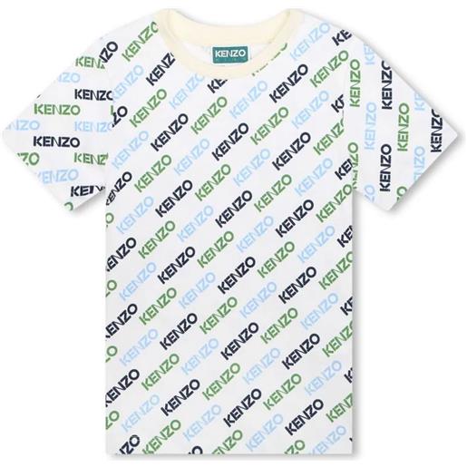 KENZO KIDS t-shirt con logo all-over