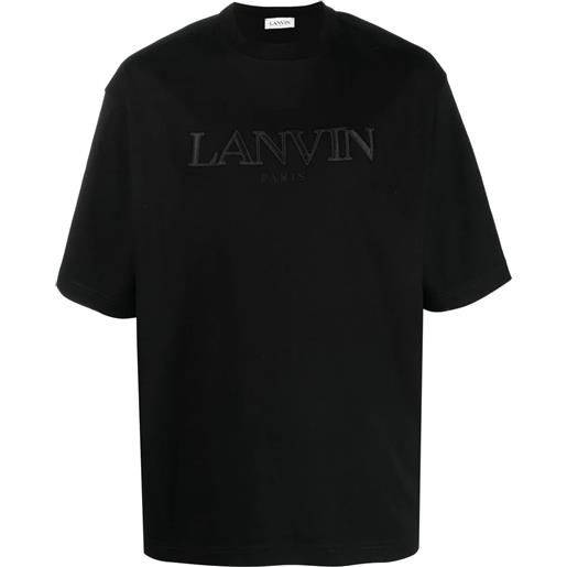 LANVIN t-shirt oversize ricamata lanvin paris