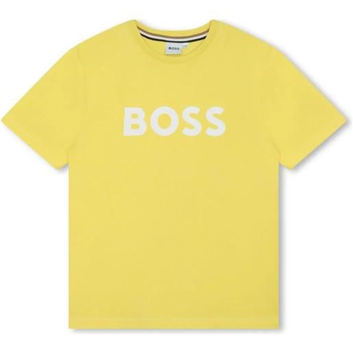 BOSS KIDS t-shirt in jersey con logo stampato