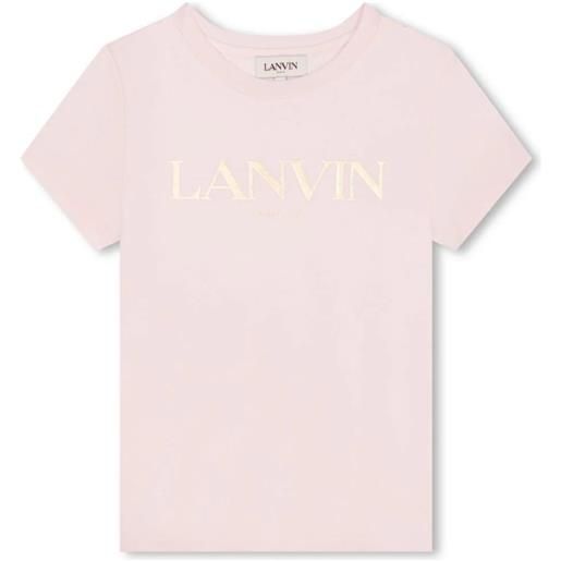 LANVIN KIDS t-shirt in cotone con logo