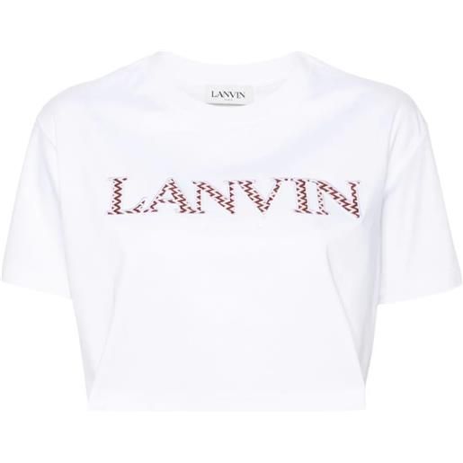LANVIN t-shirt corta ricamata