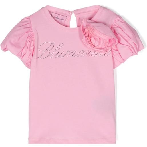 MISS BLUMARINE t-shirt con maniche a palloncino