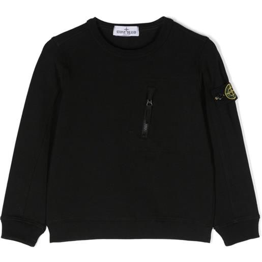 STONE ISLAND KIDS felpa girocollo