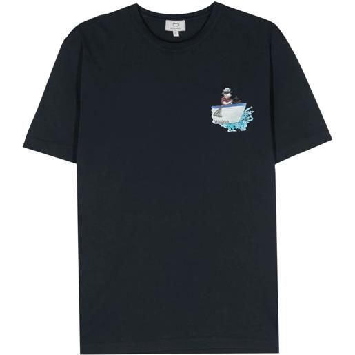 WOOLRICH t-shirt con stampa pecora animata