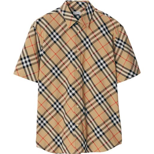 BURBERRY camicia in cotone check