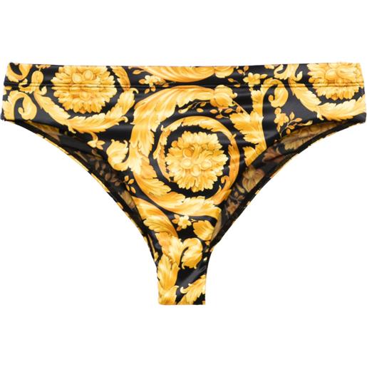 VERSACE slip in raso stretch stampa barocco