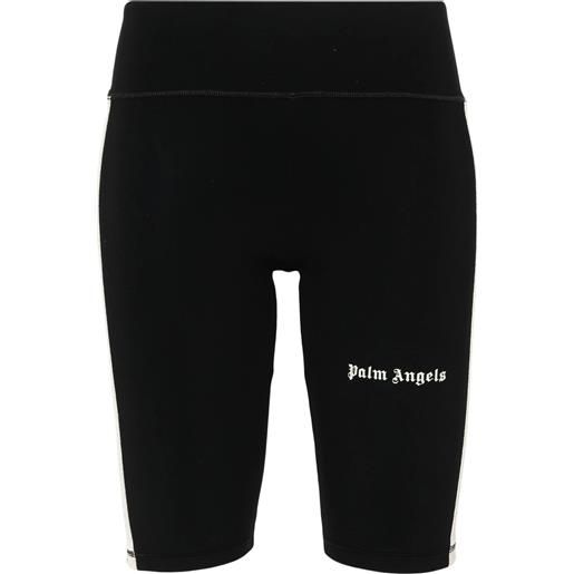 PALM ANGELS shorts cyclist track con stampa