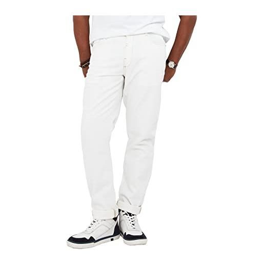 Joe Browns jeans classici estivi in denim bianco a gamba dritta, w30 / l30 uomo