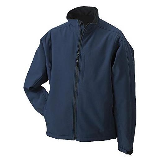 James & Nicholson giacca da uomo, uomo, men's softshell jacket, blu navy, 54