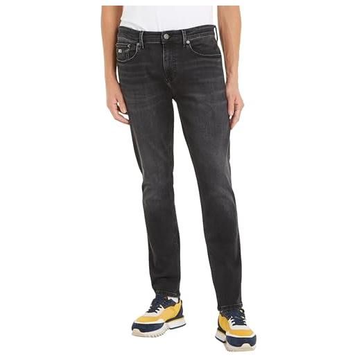 Tommy Jeans austin slim tprd ah1280 dm0dm18145 pantaloni di jeans, denim (denim black), 31w / 32l uomo