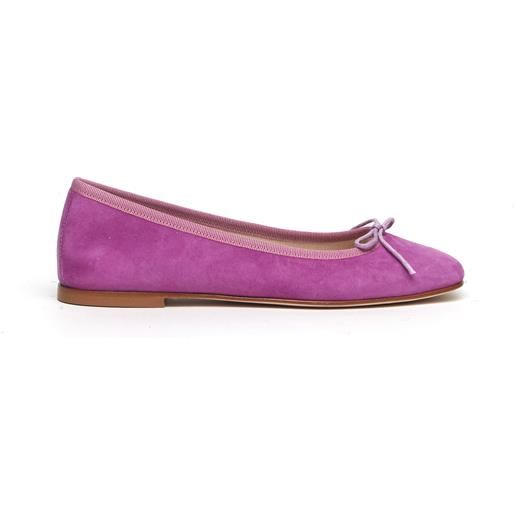 Ballerina ba88 in pelle scamosciata fuxia