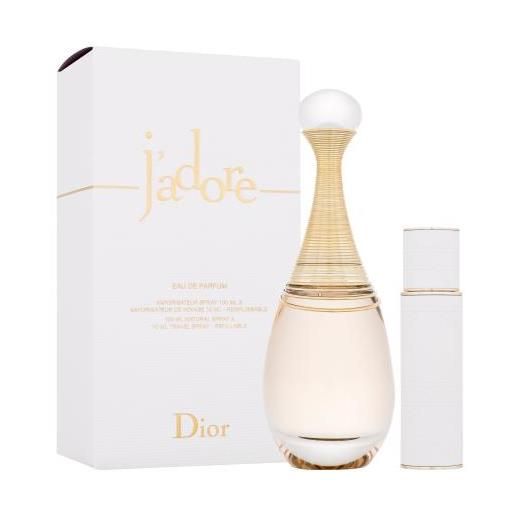 Christian Dior j'adore cofanetti eau de parfum 100 ml + eau de parfum in flacone ricaricabile da 10 ml per donna