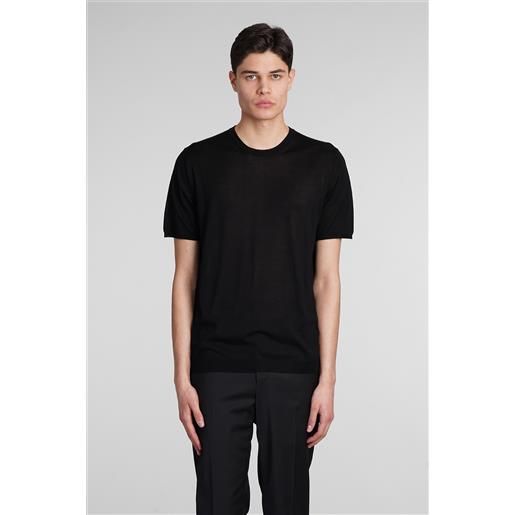Roberto Collina t-shirt in seta nera