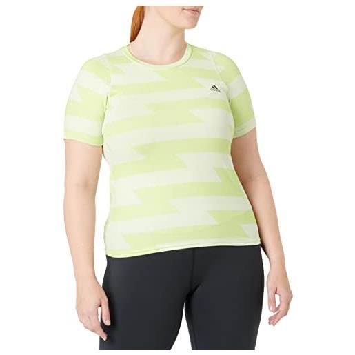 Adidas rn fast aop tee, t-shirt donna, almost pulse lime, s