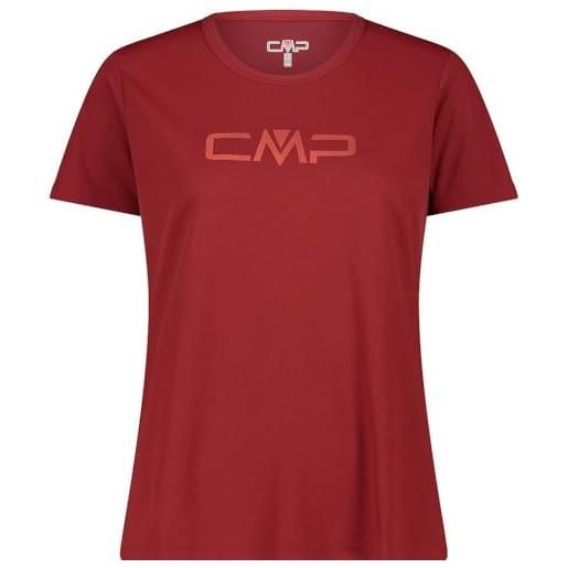 CMP - t-shirt da donna, granata, 48