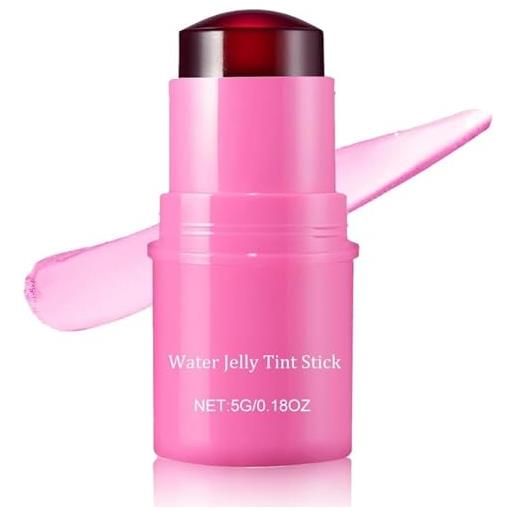 Dujuanus milk jelly tint, cooling water jelly tint, sheer lip & cheek stain - buildable watercolor finish - 1,000+ swipes per stick - natural jelly lipstick blush tint (rose pink)
