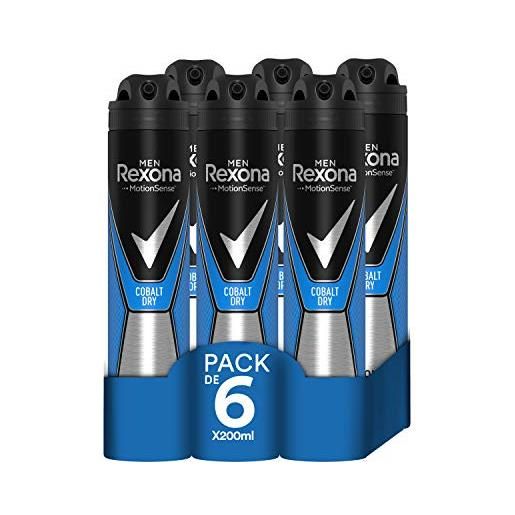 Rexona cobalt deodorante 6 x 200 ml (totale: 1200 ml). 