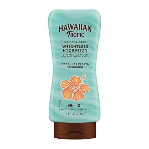 Hawaiian tropic silk hydration weightless after sun gel lotion with hydrating aloe and gel ribbons, 6 ounce