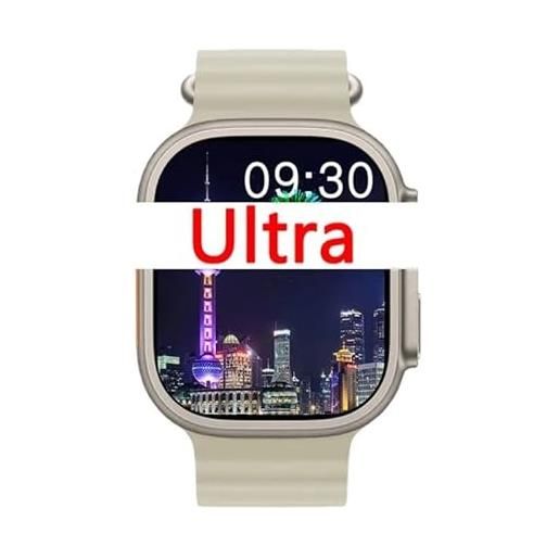 DEJJYYYZ 2024 originale hk8 pro max ultra gen 2 smart watch uomo 49mm amoled 2.15 high refresh nfc chatgpt smartwatch pk hello watch 3plus (grigio)