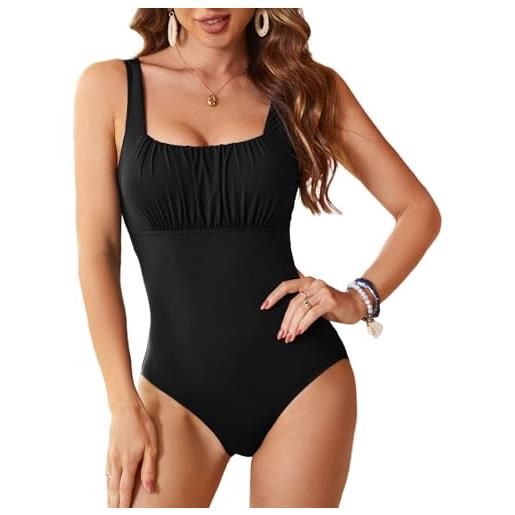 AILLOSA costume da bagno da donna beach fashion costume tummy control intero costume da bagno monokini regolabile