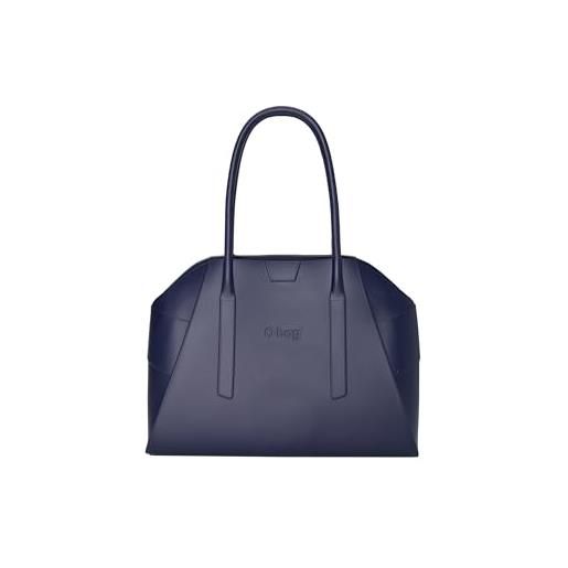 OBAG o bag - borsa shopper o bag unique in compound termoplastico, blu navy (41.5 x 15 x 55 cm)