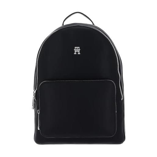 Tommy Hilfiger th essential sc backpack aw0aw15719, zaini donna, nero (black), os