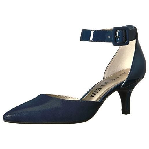 Anne Klein fabulist synthetic, scarpe décolleté donna, blu mare, 36.5 eu