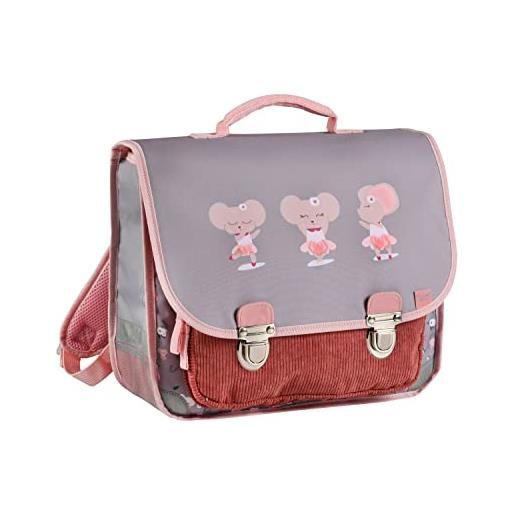 Quo Vadis animascot - cartella per la scuola, motivo: topo, 36 x 30 x 14 cm, multicolore, multicolore, fantaisie satchel