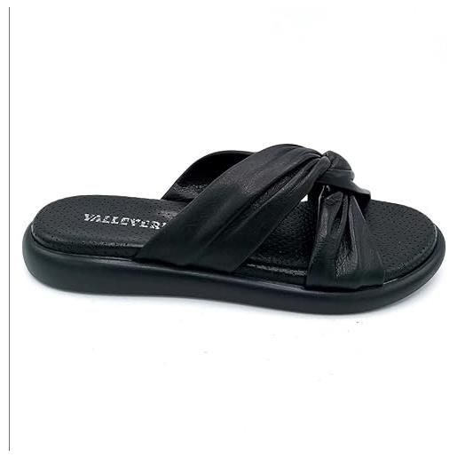 Valleverde scarpe sandalo sandali donna 14011 pelle nero originale pe 2022 taglia 38 colore nero