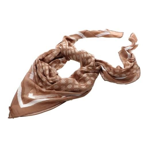 GUESS deesa logo foulard scarf 130x130 latte logo